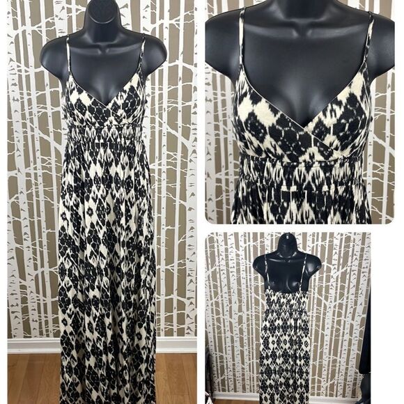 Ikat Print Boho Maxi Dress sz XS - Picture 1 of 8